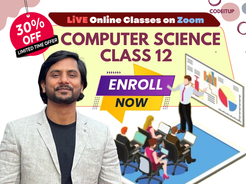 CBSE CS Class 12 Python NEW Batch | Zoom Online LiVE Class by Anand Sir